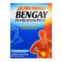 Ultra Strength Bengay Pain Relieving Patch Large Size (Good for Back to Hip) - 10cm x 20cm